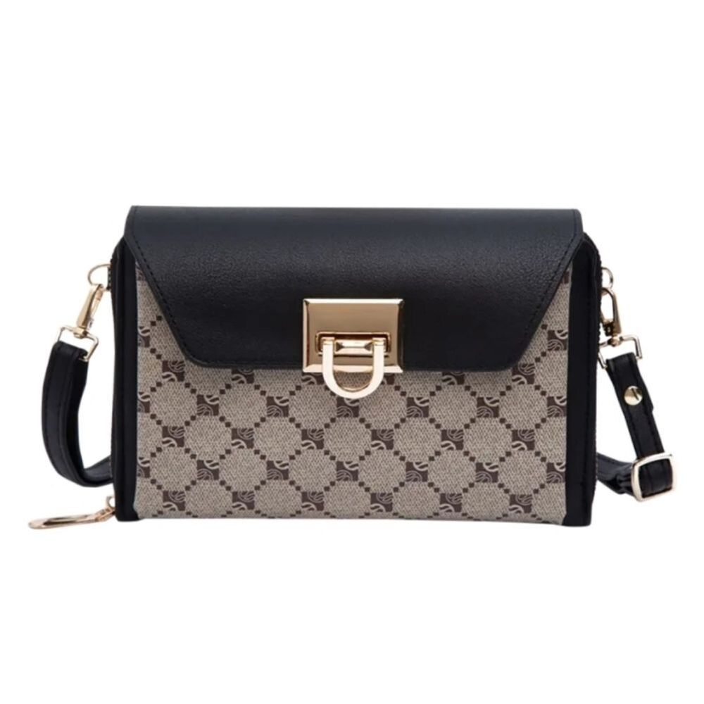 🆕️👜Malibu Skye Olivia Print Wallet Crossbody - Khaki/Black